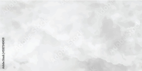 Clouds and sky watercolor vector hand drawn vector illustration. Abstract black and white winter watercolor background. Sky pattern with snow. Light blue watercolour paper texture background.