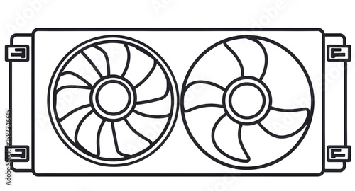 Gaming PC fan, Technology cooling, Computer fan icon, Cooling mechanism, System fan, Air cooler, Compact fan, Digital cooling, Fan for electronics, Circuit board cooling, Mini cooling fan, Quiet fan, 