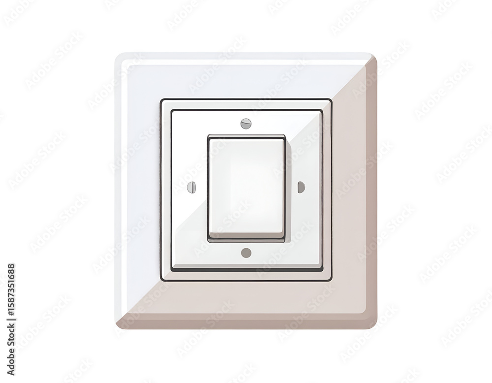 White Light Switch Illustration White Light Switch Illustration