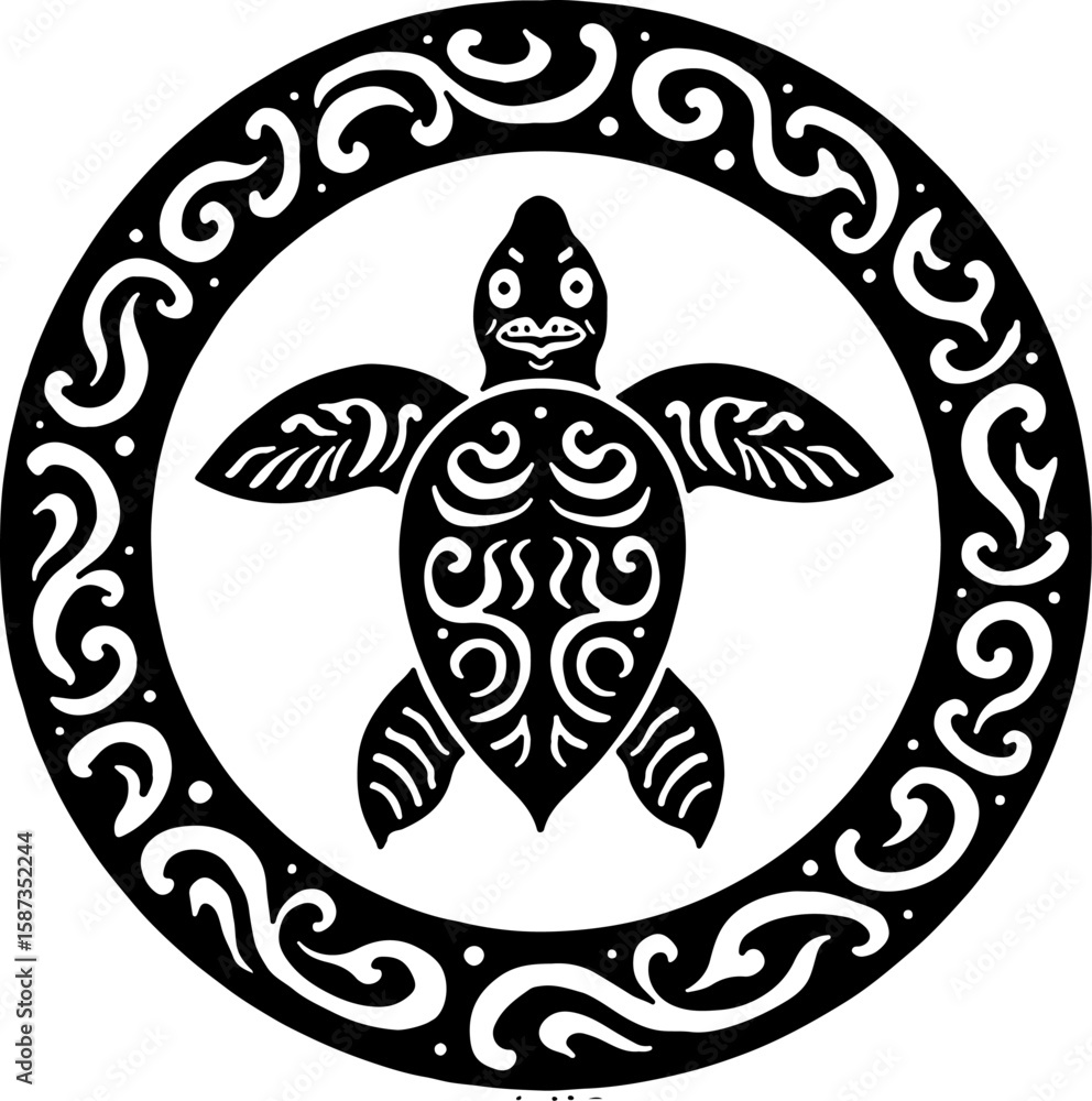 Naklejka premium Tribal Sun & Moon Mandala Vector bundle graphics
