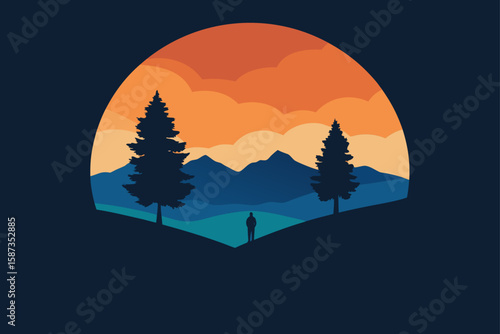  double exposure trees and sky silhouette 