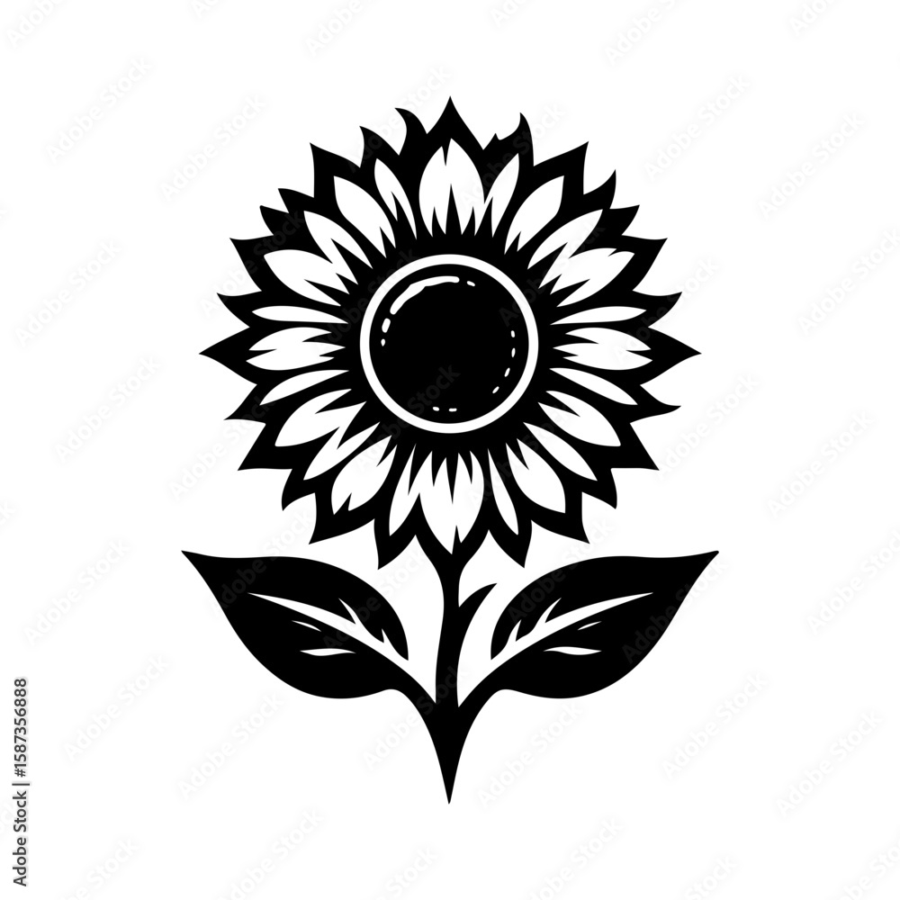 Fototapeta premium sunflower vector illustration
