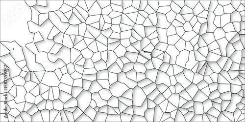 Abstract cellular pattern with soft shadows illustrating cell structure and geometric design for diverse applications