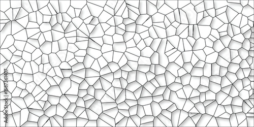 Abstract geometric pattern with cell-like structure on white background creating a modern and stylish design