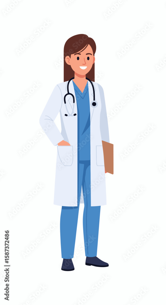 young doctor with stethoscope young doctor with stethoscope