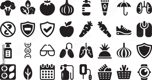 Healthy Living Icons