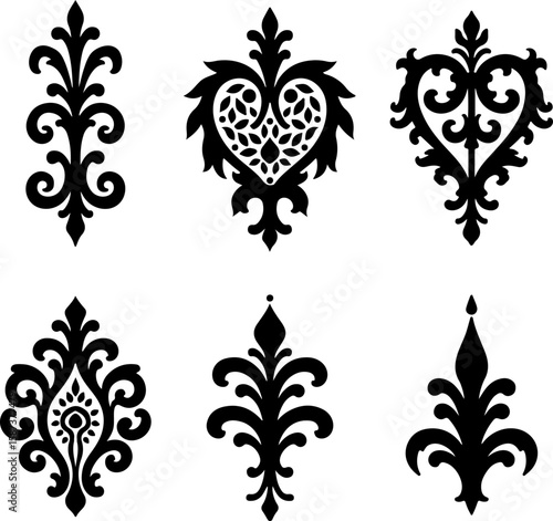 ornate, flourish, damask, scroll, classic, vintage,  frame