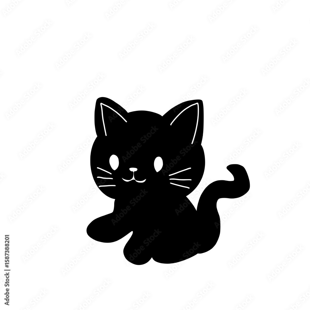 Obraz premium Halloween Black Cat