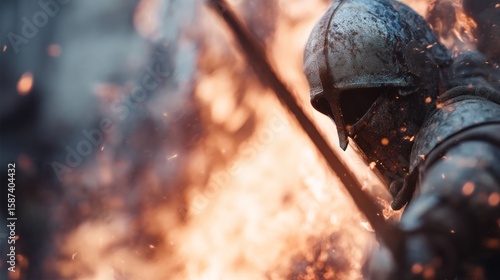 Wallpaper Mural Warrior fire Torontodigital.ca