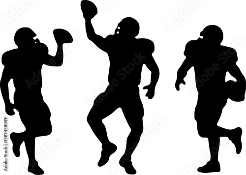 American football, players, NFL, sports art,   vector bundle