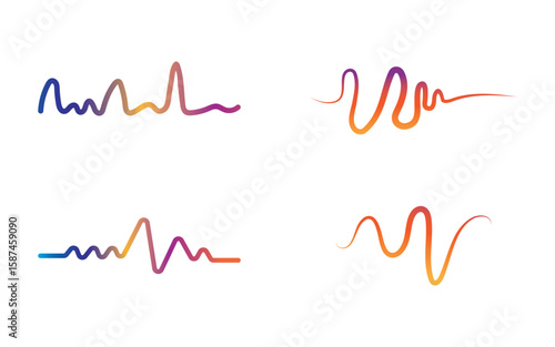Red heartbeat line icon Pulse Rate Monitor. Vector illustration v.16