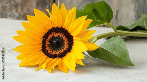 Wallpaper Mural Vibrant yellow sunflower blossom closeup view Torontodigital.ca