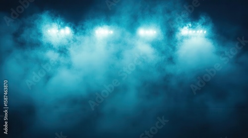 Bright Lights Illuminate Smoke, a mysterious concept and Atmospheric Mood.