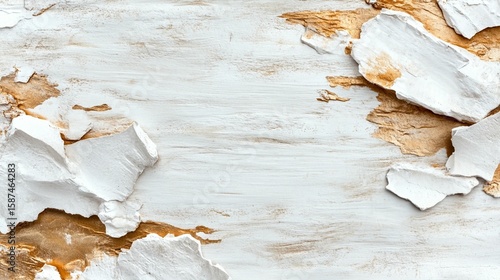 Wallpaper Mural White beige cracked paint texture background design element Torontodigital.ca