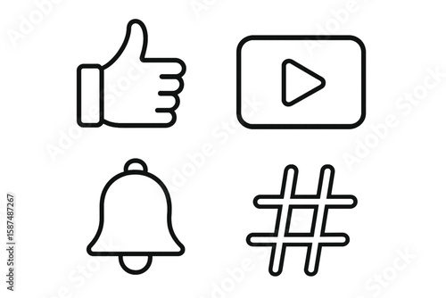 thumb up and down buttons