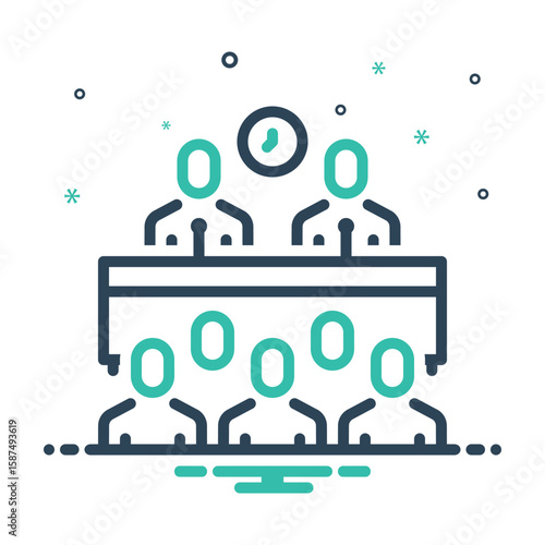 Mix icon for press conference