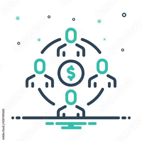 Mix icon for stakeholder relations