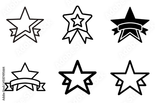 Star Favorite Icon Award Best Rating Bookmark Pack

