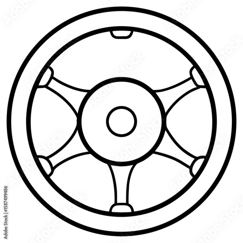 Steering Wheel  Vector Racing Helmet, Flags, Car & Track AI Design