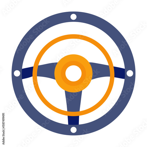 Steering Wheel  Vector Racing Helmet, Flags, Car & Track AI Design