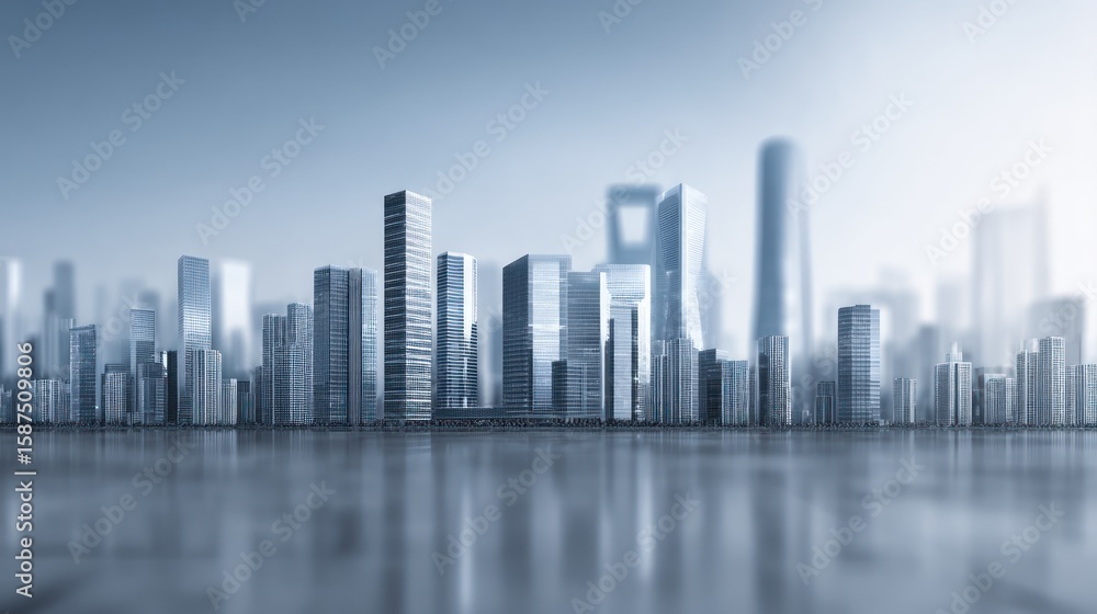Fototapeta premium City skyline panorama