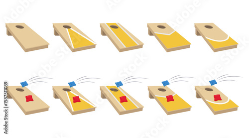 Cornhole Board With Bean Bag Collection