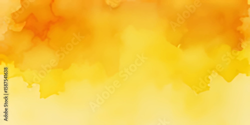 Abstract Asian Style Orange Red Gradient Background. Watercolor background orange gradient to white. Vibrant Abstract Impressionism Orange Red Gradient Background with Grainy Texture and Dappled Light