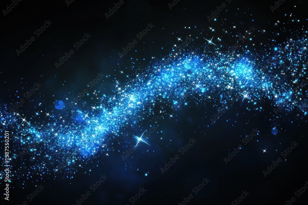 Obraz premium Magical starlight sparkle icon, digital cleaning effect