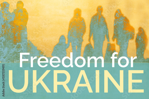 Foto Refugee in wartime from Ukraine