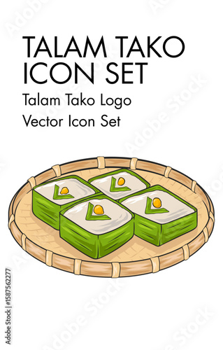 Talam tako logo vector Icon set