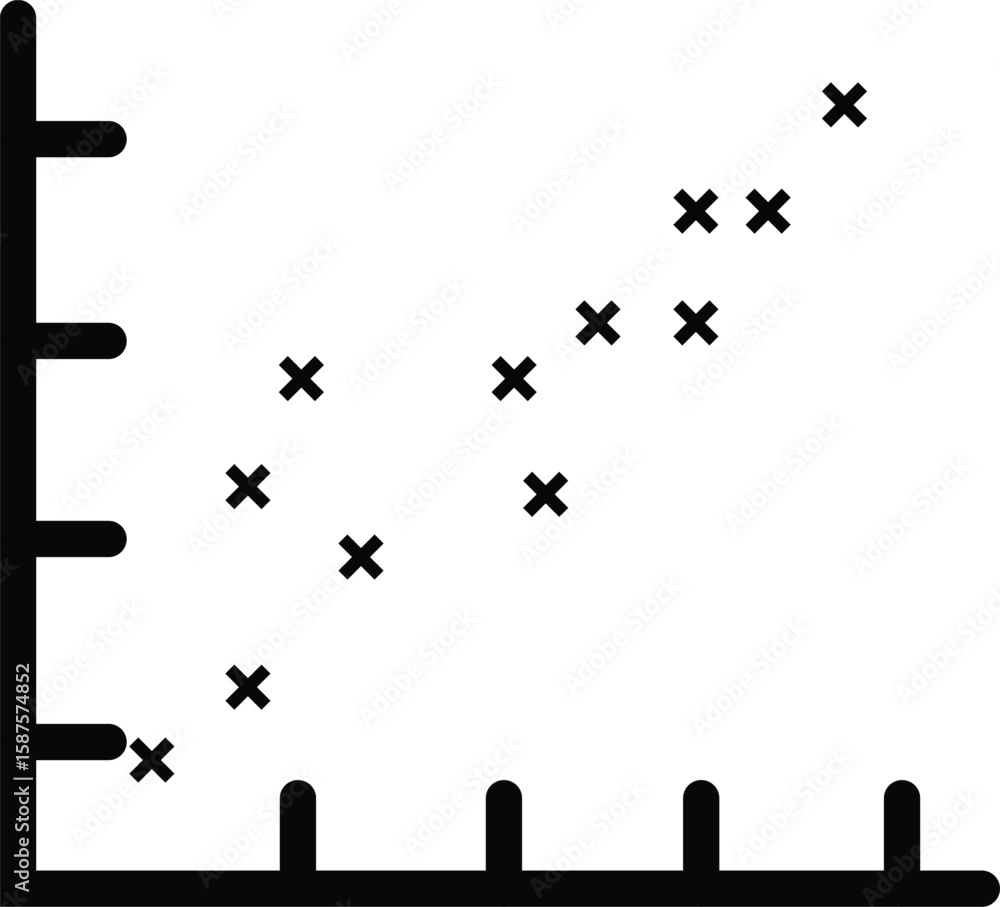 Naklejka premium Growing graph. Business chart. Profit growing symbol. Progress diagram. Growth success icon. Progress symbol. stock vector.