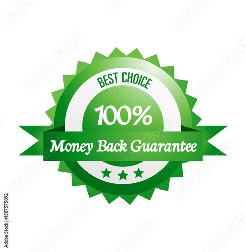 Money Back Guarantee: This dynamic graphic underscores a commitment to quality and satisfaction, conveying trust and assurance.