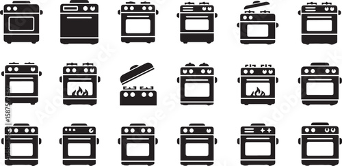 Cooker Vector Illustration – Modern Kitchen Appliance for Cooking Food