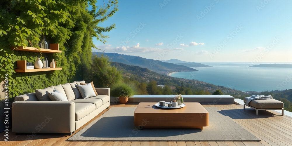 Fototapeta premium Seaside Villa View