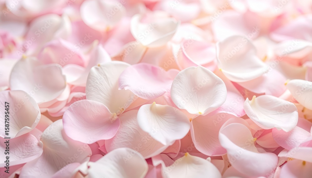 Fototapeta premium Exquisite pink and white flowers in full bloom, a serene natural display of floral beauty
