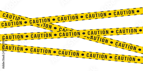 Danger and stop icon with yellow striped tape, warning signs, cautionary barriers, stop and danger labels, risk and alert icon in eps 10.
