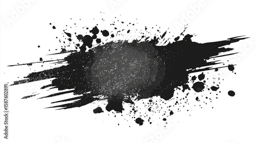 grunge ink splat. Generative AI