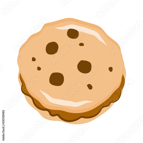 Vector color icon for Eatable chipper