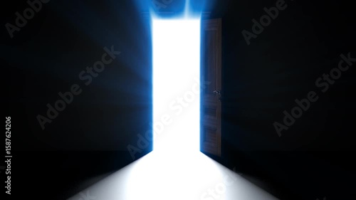 door open light in the dark