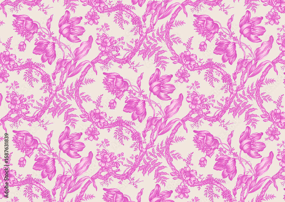 Fototapeta Brand Design Digital Allover And Motif	
