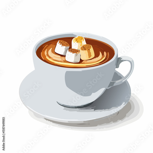 Cacao with Toasted Marshmallows, Sweet Winter Indulgence