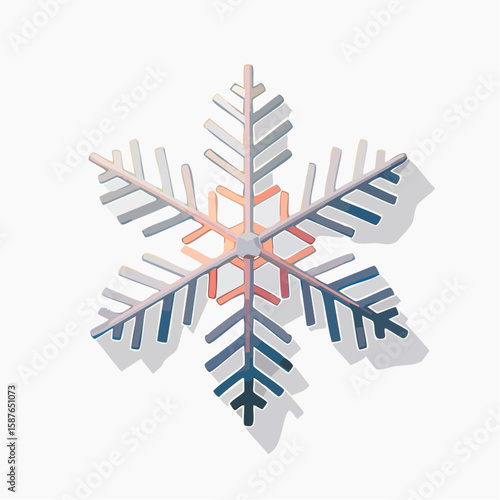 Sparkling Snowflake, Classic Winter Wonderland Element