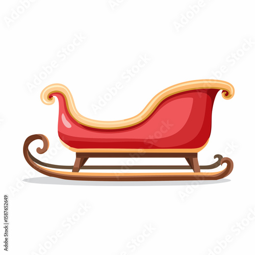 Santa's Sleigh Icon, Iconic Christmas Holiday Transport