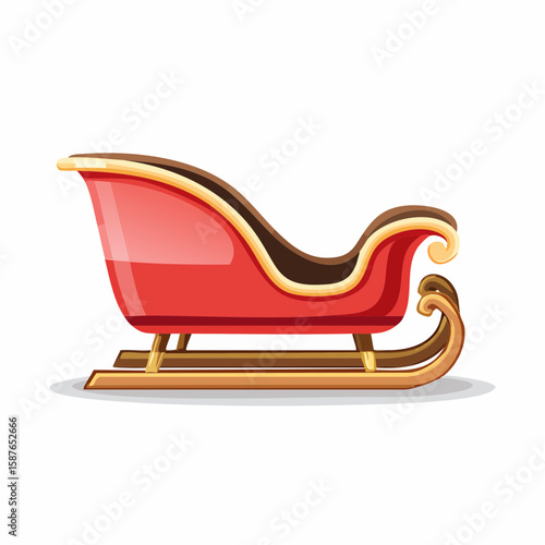 Christmas Gift Sleigh, Magical Holiday Delivery Symbol