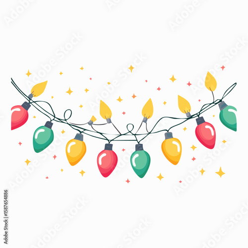 Colorful Fairy Lights, Festive Ambient Lighting String