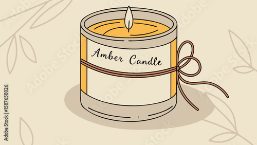 Amber scented candle home decor aromatherapy gift ideas handmade candles soy wax candle relaxation and spa candle