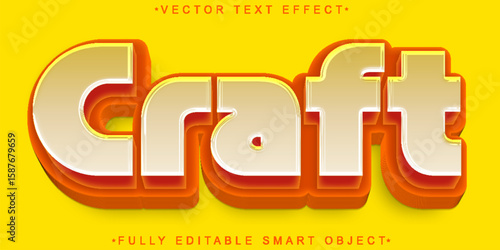  Handmade Creative Craft Sewing Stitch Textile Workshop Style Design Vector Fully Editable Smart Object Text Effect