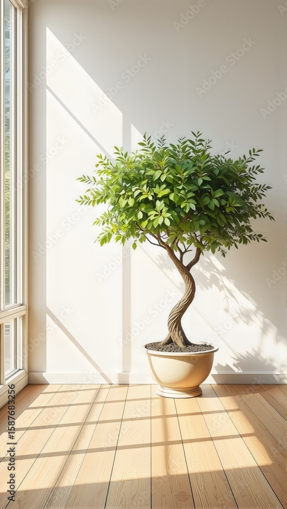 Fototapeta premium green plant in the living room