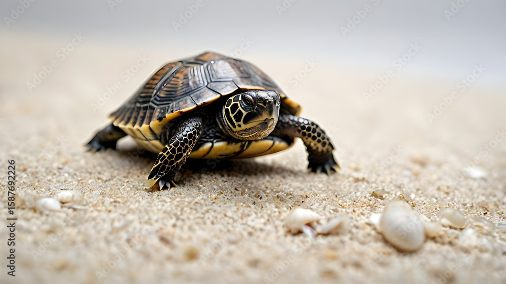 Obraz premium turtle on the beach