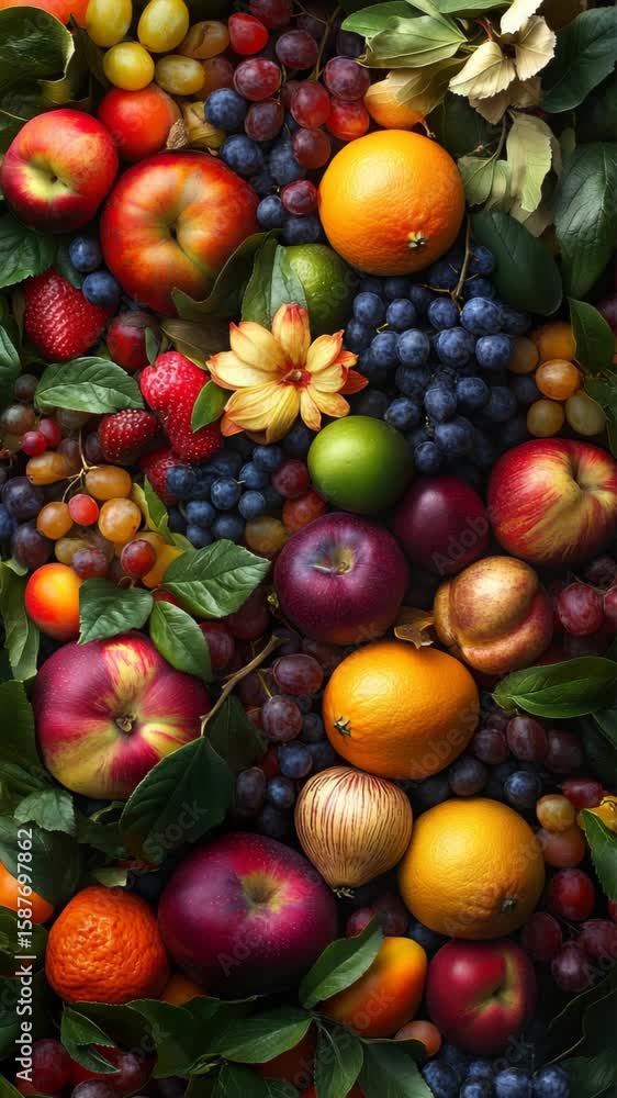 A bunch of fruit A bunch of fruit